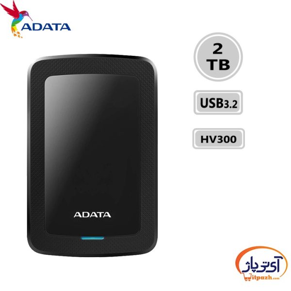 هارد اکسترنال ای دیتا مدل ADATA HV300 2TB ظرفیت 2 ترابایت