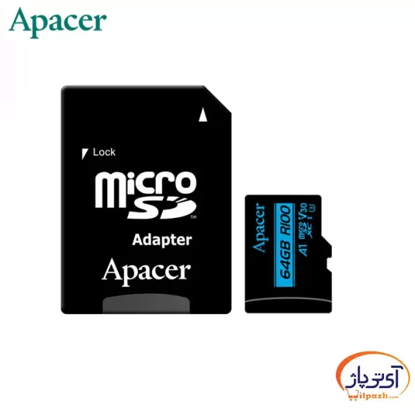 کارت حافظه‌ MicroSDXC اپیسر ظرفیت 64 گیگابایت 100M/B V30 U3