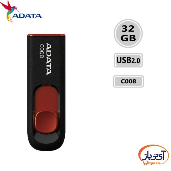 فلش مموری USB2.0 ای دیتا 32 گیگابایت مدل ADATA C008