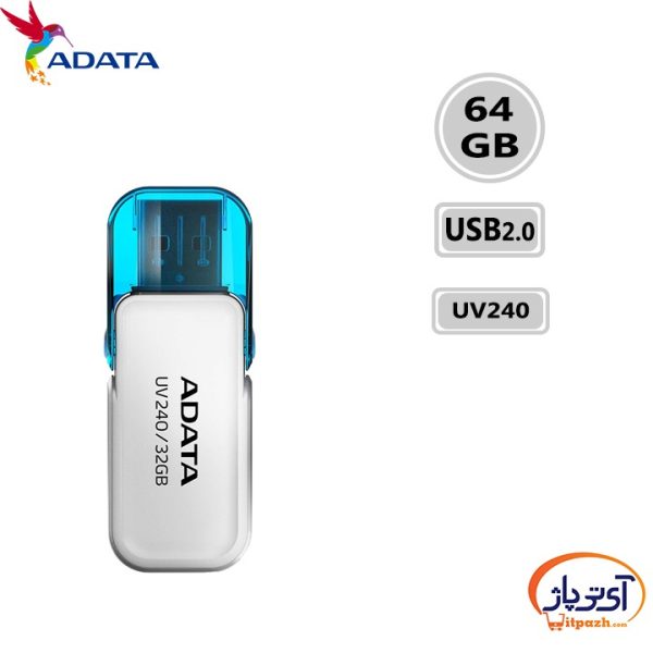 فلش مموری USB2.0 ای دیتا 64 گیگابایت مدل ADATA UV240
