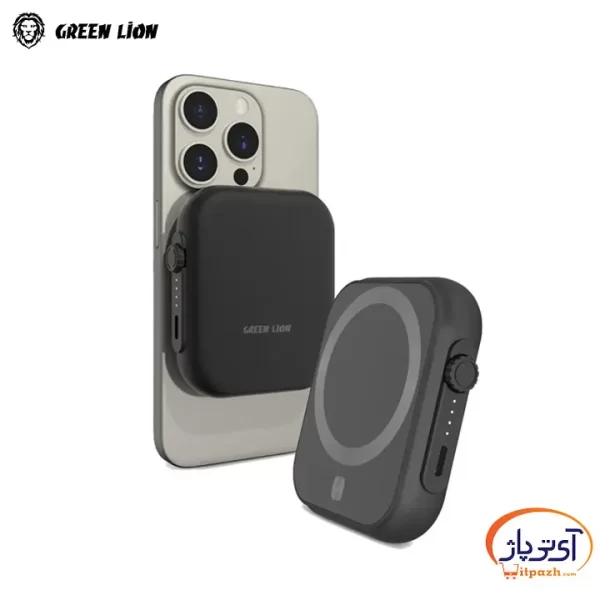 پاوربانک وایرلس گرین لاین Trio MagSafe ظرفیت 5000 میلی آمپر ساعت 20W