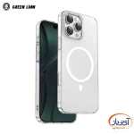 قاب شفاف کریستالی-ژله ای Magsafe DELGADO گرین لاین iPhone 16 Pro