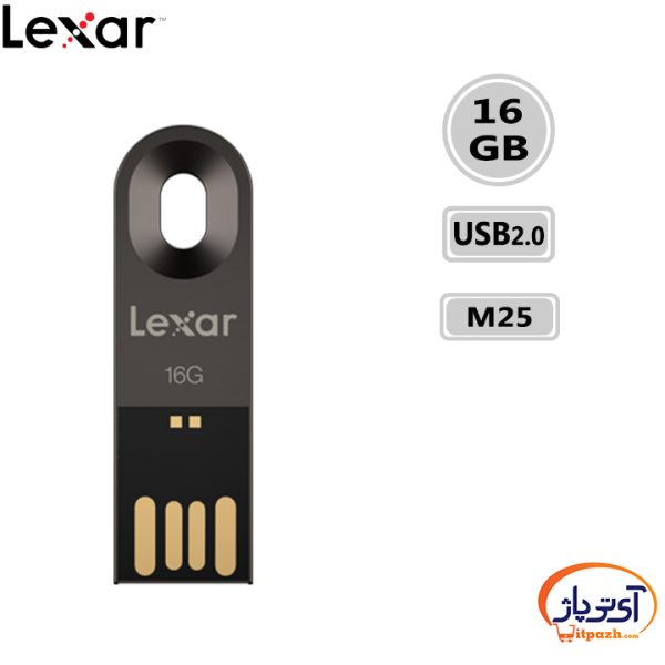 فلش مموری USB2.0 لکسار 16 گیگابایت مدل Lexar M25