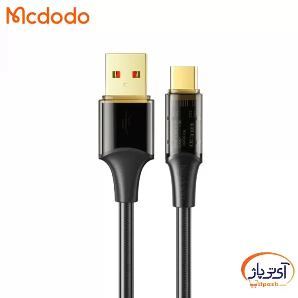کابل شارژ و دیتا لایتنینگ شفاف مک دودو CA-2082 180CM