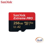 کارت حافظه سندیسک MicroSD Extreme Pro ظرفیت 256 گیگابایت 200MB/s U3 A2 V30