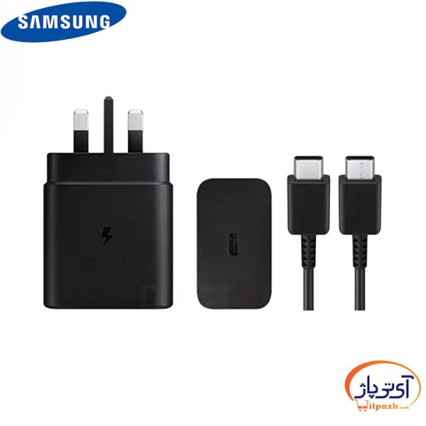 شارژر اصلی سامسونگ شارژ سریع 45 وات به همراه کابل تایپ سی