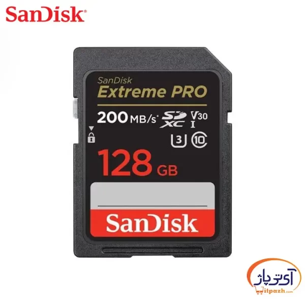 کارت حافظه SDXC سن دیسک Extreme Pro V30 ظرفیت 128 گیگابایت