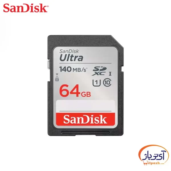 کارت حافظه SD Ultra A1 سندیسک ظرفیت 64 گیگابایت سرعت 140m/s