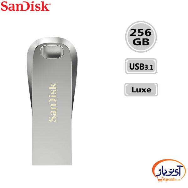 فلش مموری USB3.1 سن دیسک 256 گیگابایت مدل SanDisk Ultra Luxe