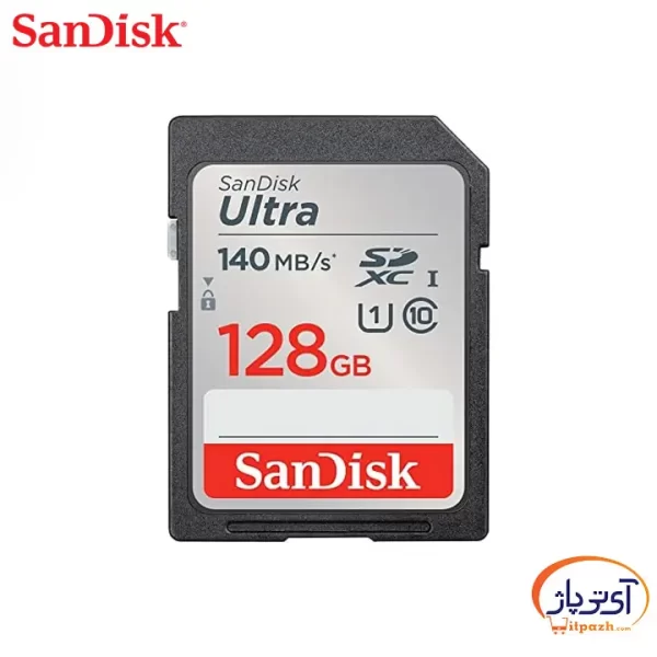 کارت حافظه SD Ultra A1 سندیسک ظرفیت 128 گیگابایت سرعت 140m/s