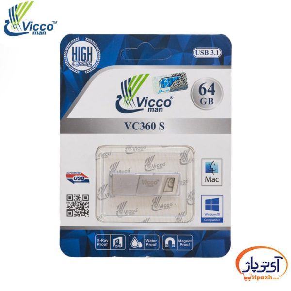 فلش مموری USB3.1 ویکومن 64 گیگابایت مدل VC360