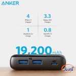 پاوربانک شارژ سریع انکر A1284 ظرفیت 19200 میلی آمپر ساعت - Image 5