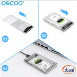 قاب مبدل اوسکو SATA 3 به اکسترنال OSCOO OSHD1 - Image 2