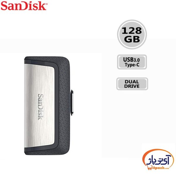 فلش مموری سن دیسک 128 گیگابایت مدل SanDisk Ultra Dual Drive Type-C