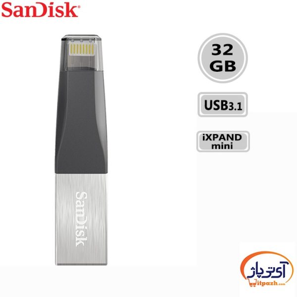 فلش مموری Lightning سن دیسک 256 گیگابایت مدل SanDisk iXpand mini